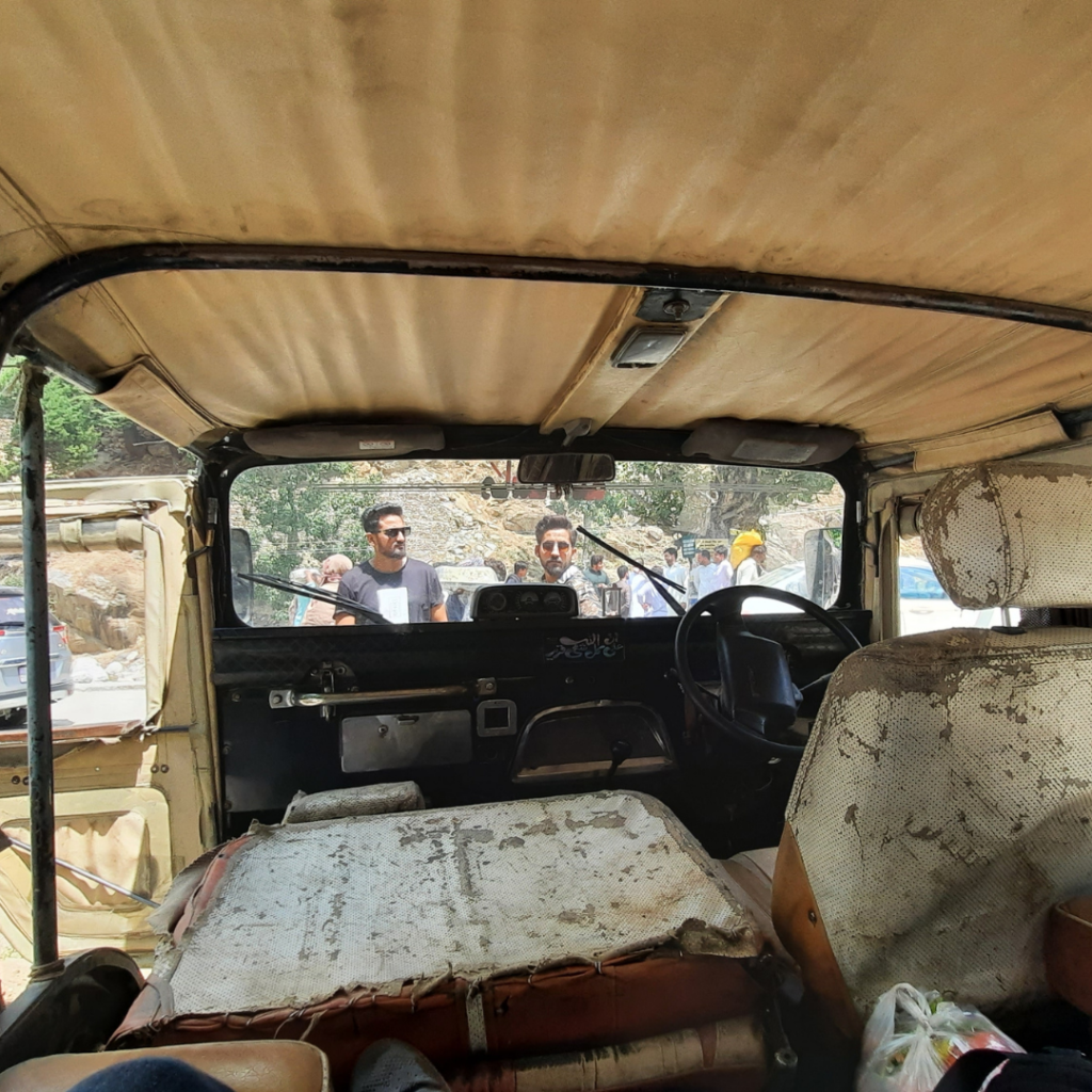 Driving up one of the world's most dangerous roads in an old 1960s military jeep.
