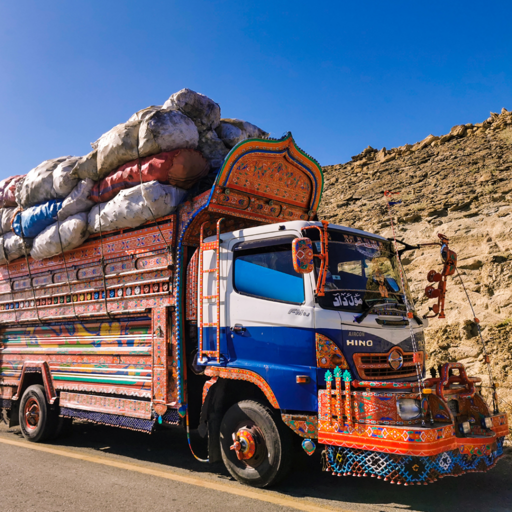 Full Itinerary For An Incredible Balochistan Day Trip From Karachi 10 A colorful truck in Hingol National Park near Lasbela, Balochistan, Pakistan.