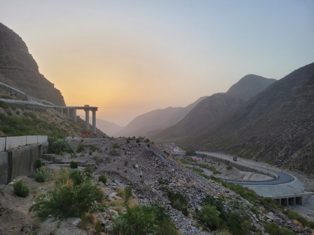 My Astonishing Visit To The Tribal Areas of Punjab, Pakistan 5 Sunrise over the steel bridges of Fort Munro, Dera Ghazi Khan, Punjab, Pakistan